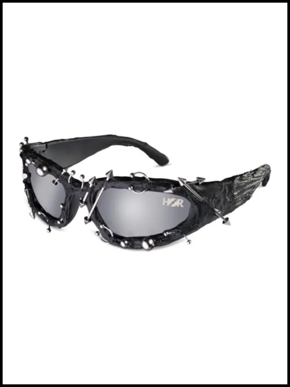 Y2K Cyberpunk Piercing Sunglasses Festival Rave Punk Wrap Around